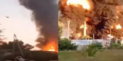 Ukrayna Soçi'de petrol deposunu vurdu!