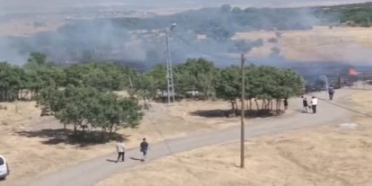 Bingöl'de kırsal alanda yangın çıktı