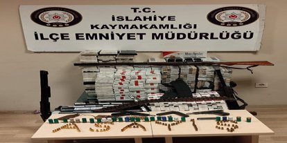 Gaziantep'te ruhsatsız silah operasyonu: 2 gözaltı