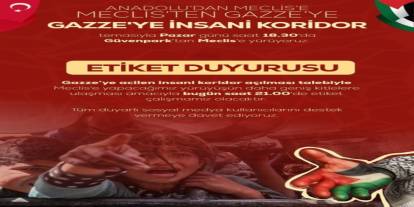 ANFİDAP’tan Gazze için “Etiket" duyurusu ve yürüyüş çağrısı