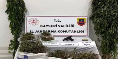 Kayseri'de 3.8 kg uyuşturucu ele geçirildi