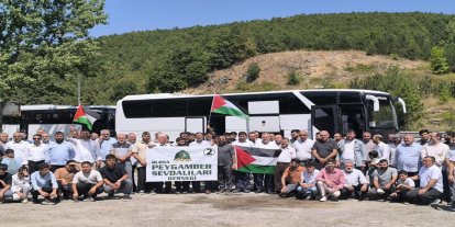 Bursa'dan yüzlerce kişi "Anadolu'dan Meclis'e Meclis'ten Gazze'ye" yürüyüşü için yola çıktı