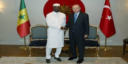 Cumhurbaşkanı Erdoğan, Senegal Başbakanı Sonko'yu kabul etti