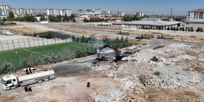 Malatya'da kaçak hafriyat döküm alanlarında temizlik çalışmalarına başlandı