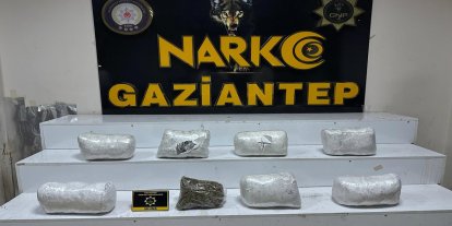 Gaziantep'te 7 kilo 150 gram skunk ele geçirildi