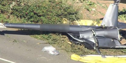 İngiltere'nin bir adasında helikopter düştü: 3 ölü