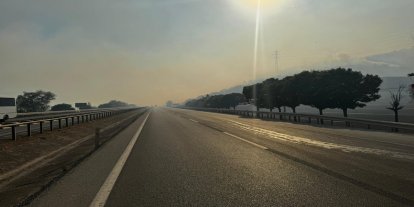 Bursa-Yenişehir kara yolu, orman yangını sebebiyle ulaşıma kapatıldı