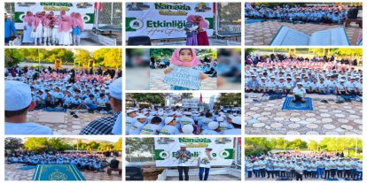Dargeçit’te peygamber aşığı çocuklar, hep birlikte “Hayat Namazla Güzeldir” dedi