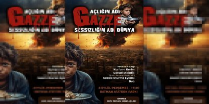 Batman'da Gazze için sessiz eylem!