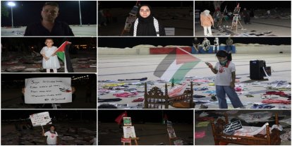 Genç aktivistlerden Sumud Filosuna moral desteği