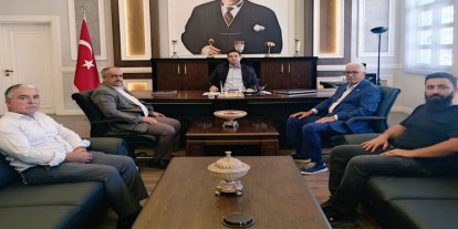 HÜDA PAR Mersin İl Başkanlığından Mezitli Kaymakamlığına ziyaret