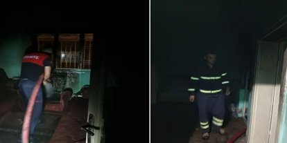 Siirt’te çıkan yangında ev kullanılamaz hale geldi