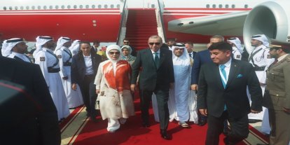 Cumhurbaşkanı Erdoğan Katar'da
