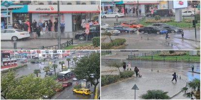 Bursa'da aniden bastıran sağanak yağış hayatı olumsuz etkiledi