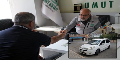 Diyarbakırlı hayırsever aracını Gazze'ye bağışladı