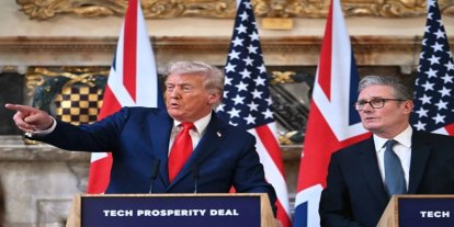 ABD Başkanı Trump, İngiltere Başbakanı Keir Starmer ile bir araya geldi