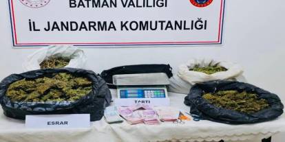 Batman'da uyuşturucu operasyonu: 6 kilo esrar ele geçirildi