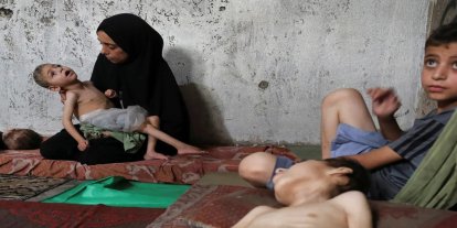 Gazze'de açlıktan ölenlerin sayısı 442'ye yükseldi