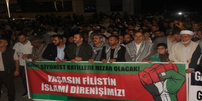 Bingöl’de Küresel Sumud Filosu’na destek yürüyüşü
