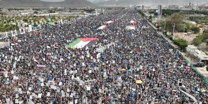 Yemen Gazze'ye destek için yine sahnedeydi