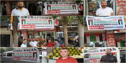Esnaflardan ortak karar: 7 Ekim’de tüm gelirler Gazze’ye bağışlanacak