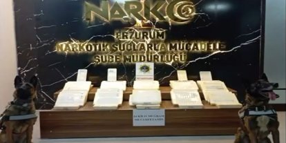 Erzurum’da 54 kilogram metamfetamin ele geçirildi