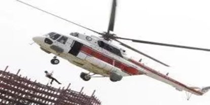 İran'da helikopter düştü