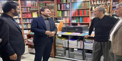 İl Müftüsü Orhan İmamoğlu, Ulu Camii pasajındaki esnafı ziyaret etti
