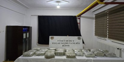 Iğdır-Ağrı hudut hattında 32 kilogram uyuşturucu ele geçirildi