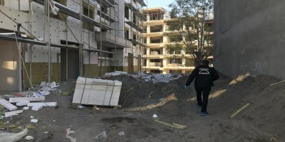 Malatya'da bir işçi inşaattan düşerek yaralandı