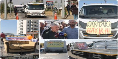 Kamyonet şoförlerinden 'Kantar Fişi' protestosu: Geçim kaynağımız elimizden alınıyor