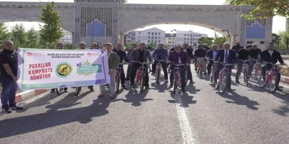 Bingöl Üniversitesi'nde “Spor Dostu Kampüs” vizyonuyla bisiklet turu düzenlendi