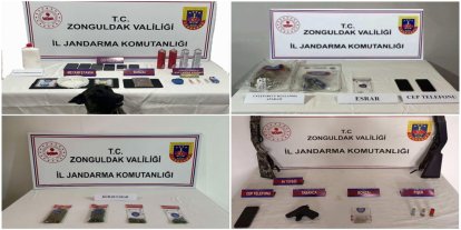 Zonguldak’ta uyuşturucu operasyonu: 14 gözaltı