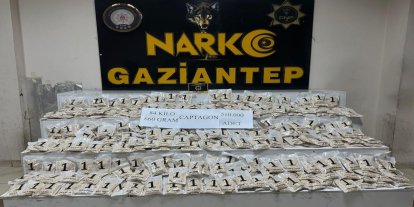 Gaziantep'te 510 bin adet uyuşturucu hap ele geçirildi