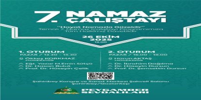 Namaz Çalıştayı'nın 7'ncisi Gaziantep'te düzenlenecek
