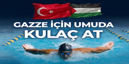 Malatya'da Gazze için anlamlı organizasyon: Kulaçlar mazlumlar için atılacak!