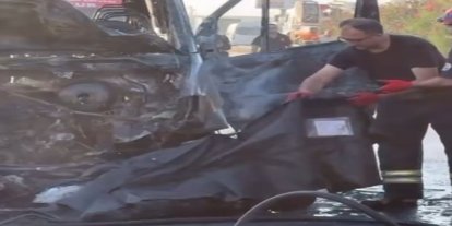 Adana'da feci kaza: Motosiklet sürücüsü yanarak hayatını kaybetti