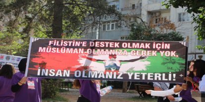 Mardin'de lise öğrencilerinden Gazze yararına kermes ve sergi
