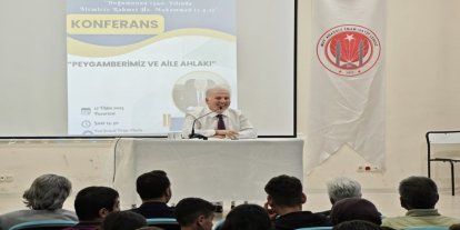 İl Müftüsü Aydın Yığman, Mut’ta “Peygamberimiz ve Aile Ahlakı” Konferansında Gençlerle Buluştu