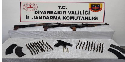 Diyarbakır’da eş zamanlı silah operasyonu