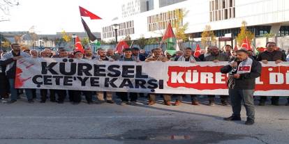ABD Büyükelçiliği önünde protesto: Ateşkesi ihlal eden katiller hesap vermeli