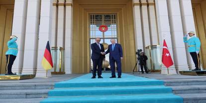 Almanya Başbakanı Merz Cumhurbaşkanlığı Külliyesinde