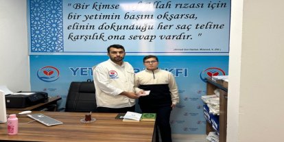 Gaziantepli öğrenciden örnek davranış: İlk bursunu Gazze’ye bağışladı