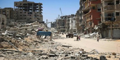 Siyonist rejim ateşkesi ihlal ediyor: Gazze'nin doğusunda yoğun bombardıman