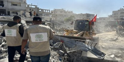 Umut Kervanı Gazze'de enkaz kaldırma çalışmalarını sürdürüyor