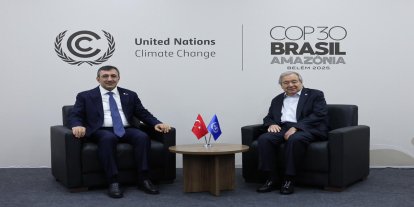 Cumhurbaşkanı Yardımcısı Yılmaz, BM Genel Sekreteri Guterres ile görüştü