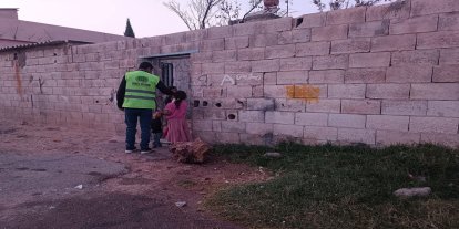 Umut Kervanı Akçakale'de her ay düzenli gıda yardımında bulunuyor