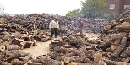 Yağışsız hava odun satıcılarını vurdu