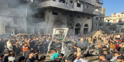 Siyonist işgalciler, Gazze Şeridi'ni bombaladı: 10 şehit