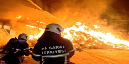 Aksaray’da geri dönüşüm tesisinde yangın
